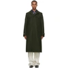 GUCCI GREEN WOOL TAILORED LODEN COAT