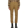 GUCCI BROWN RIPSTOP TRACK TROUSERS