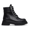 3.1 Phillip Lim Kate Lug-sole Zip Duo Combat Booties, Black In Ba001 Black