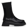 3.1 Phillip Lim / フィリップ リム Black Lug Sole Kate Mid-calf Chelsea Boots