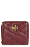 Tory Burch Kira Chevron Quilted Bifold Wallet In Imperial Garnet