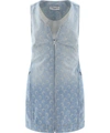 MARINE SERRE MARINE SERRE WOMEN'S LIGHT BLUE COTTON DRESS,DU014SS20W10BLUE S