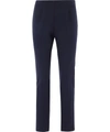 Peserico Blue Mid Waist Cotton Stretch Tapered Pants In Blue