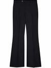 GUCCI GUCCI WOMEN'S BLACK SILK PANTS,632964ZAD881000 40