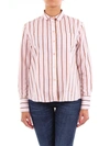 PS BY PAUL SMITH PS BY PAUL SMITH WOMEN'S PINK COTTON BLOUSE,W2R232A30469ROSA 42