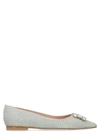 STUART WEITZMAN STUART WEITZMAN WOMEN'S BLUE FLATS,KELSEYFLATNIGHTSTARSCERUL 35.5