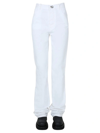 Bottega Veneta Straight Leg Jeans In White