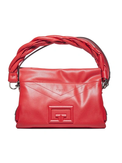 Givenchy Id93 Small Leather Crossbody Bag In Red