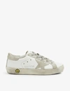 GOLDEN GOOSE GOLDEN GOOSE BOYS WHITE/OTH KIDS SUPERSTAR A5 LEATHER TRAINERS 6-9 YEARS,31744150