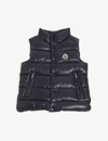MONCLER Padded logo-embroidered shell-down gilet 4-14 years,R03627729