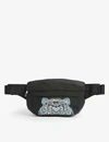 KENZO LOGO-EMBROIDERED NYLON BELT BAG,R03106511