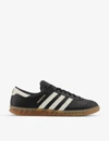 Adidas Originals Hamburg Fish Market Low Top Sneakers In Core Black White Lush Re