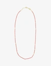 ANNI LU SUN STALKER GOLD-PLATED, GLASS AND HOWLITE BEAD NECKLACE,R03649101