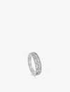 ASTLEY CLARKE ASTLEY CLARKE WOMENS WHITE GOLD TRIPLE ICON NOVA 14CT WHITE-GOLD AND DIAMOND RING,996-10080-44060WNOR