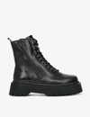 THE KOOPLES LACE-UP LEATHER BOOTS,R03637870