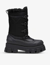 PRADA Monolith leather and recycled shell boots,R03661827