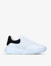 Alexander Mcqueen White And Black Runner Oversized Sneakers In White/blk