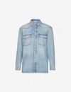 GIVENCHY LOGO-PRINT DENIM SHIRT,R03624249