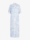 ALLSAINTS ALIZA TIE DYE-PRINT CREPE DRESS,R00067717