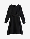 CLAUDIE PIERLOT ASYMMETRIC CREPE SKATER DRESS,R03631316