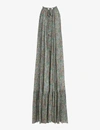 ALLSAINTS ROMA SHAHMINA PAISLEY-PRINT CREPE MAXI DRESS,R00054811