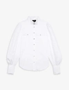 THE KOOPLES Puff-sleeve cotton shirt,R03638076