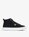 Cariuma Ladies Oca High Lace-up Canvas Trainers In Black