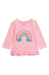 HATLEY DELIGHTFUL RAINBOW EMBROIDERED T-SHIRT,F20PPI1434