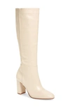 Chinese Laundry Krafty Knee High Boot In Ecru Leather