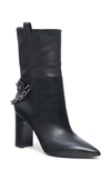 VALENTINO GARAVANI ROCKSTUD CHAIN POINTY TOE BOOT,UW2S0AC2NPZ