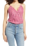 WAYF X BFF NATALIE LACE CAMISOLE BODYSUIT,70586WCH