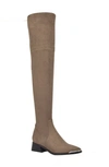 Marc Fisher Ltd Darwin Over The Knee Boot In Taupe Fabric