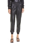 ALICE AND OLIVIA PETE FAUX LEATHER JOGGER PANTS,CL000J16115