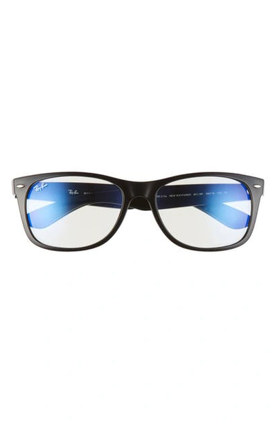 Ray Ban 58mm Rectangular Wayfarer Sunglasses In Black