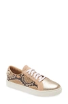 KAANAS LONDON SNAKE EMBOSSED SNEAKER,T00054S-SND