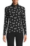 ANNE KLEIN FLOATING LEAVES TURTLENECK,10785984