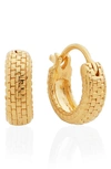 Monica Vinader Doina 18ct Yellow-gold Vermeil Huggie Earrings