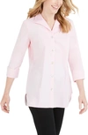 Foxcroft Pandora Non-iron Cotton Shirt In Chambray Pink