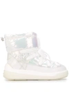 MONCLER IRIDESCENT PADDED BOOTS