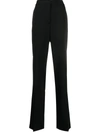 Stella Mccartney High-waisted Straight-leg Trousers In Black
