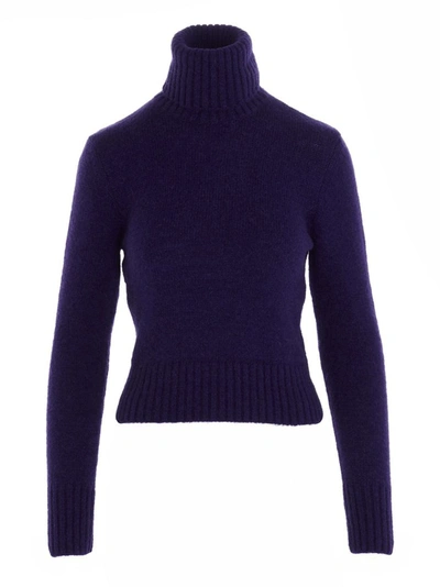 Ami Alexandre Mattiussi Women's Purple Sweater
