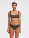 Dkny Sheers Strapless Mesh Bra Dk4939 In Aluminum/silver/lurex