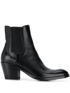ALBERTO FASCIANI LEATHER ANKLE BOOTS
