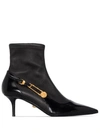 VERSACE 55MM POINTED TOE BOOTS