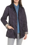 Barbour Beadnell Quilted Jacket In Navy/ Navy