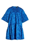 SIMONE ROCHA DROP WAIST CLOQUE DRESS,5011 0385