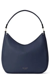 KATE SPADE ROULETTE LARGE LEATHER HOBO BAG,PXR00250