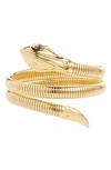 Gas Bijoux Snake Wrap Bracelet In Gold