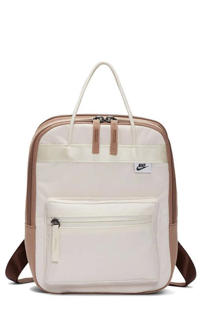 Nike Mini Tanjun Backpack In Pale Ivory/ Desert Dust/ Black
