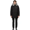 Mackage Men's Moritz Fox & Rabbit Fur Military Parka In Black